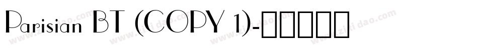 Parisian BT (COPY 1)字体转换